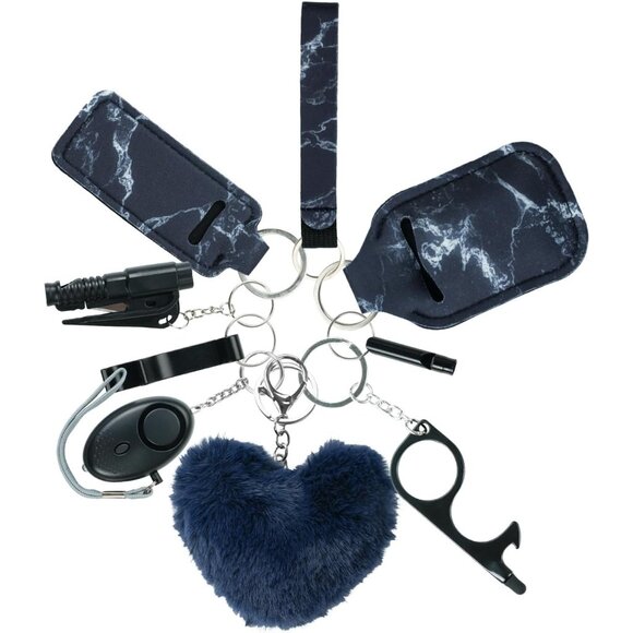 Accessories - Safety Keychain Set with Alarm, Whistle, & Window Breaker for Women